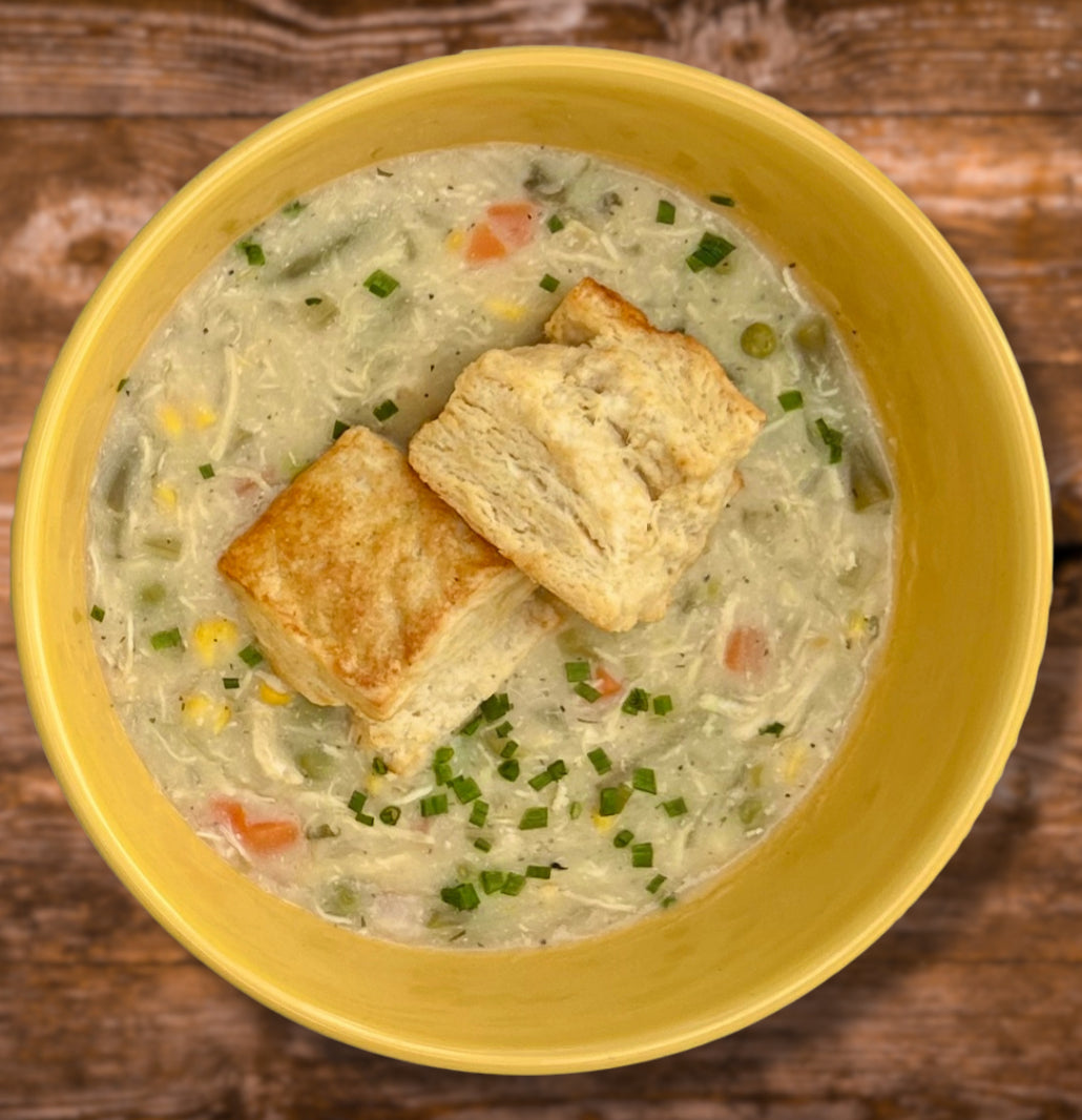 Creamy Sage Chicken & Biscuit Soup image 0