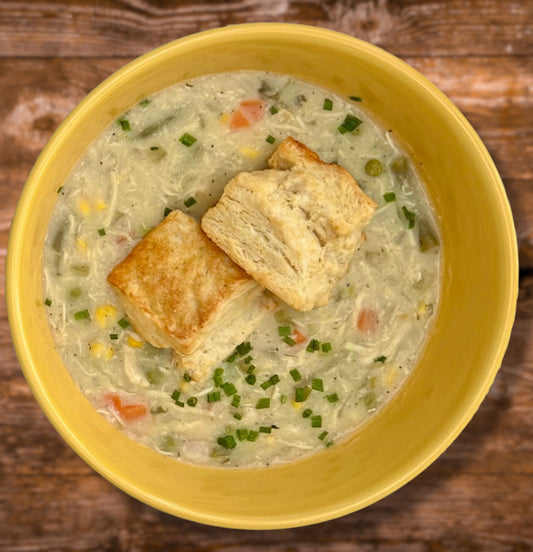 Creamy Sage Chicken & Biscuit Soup image 0