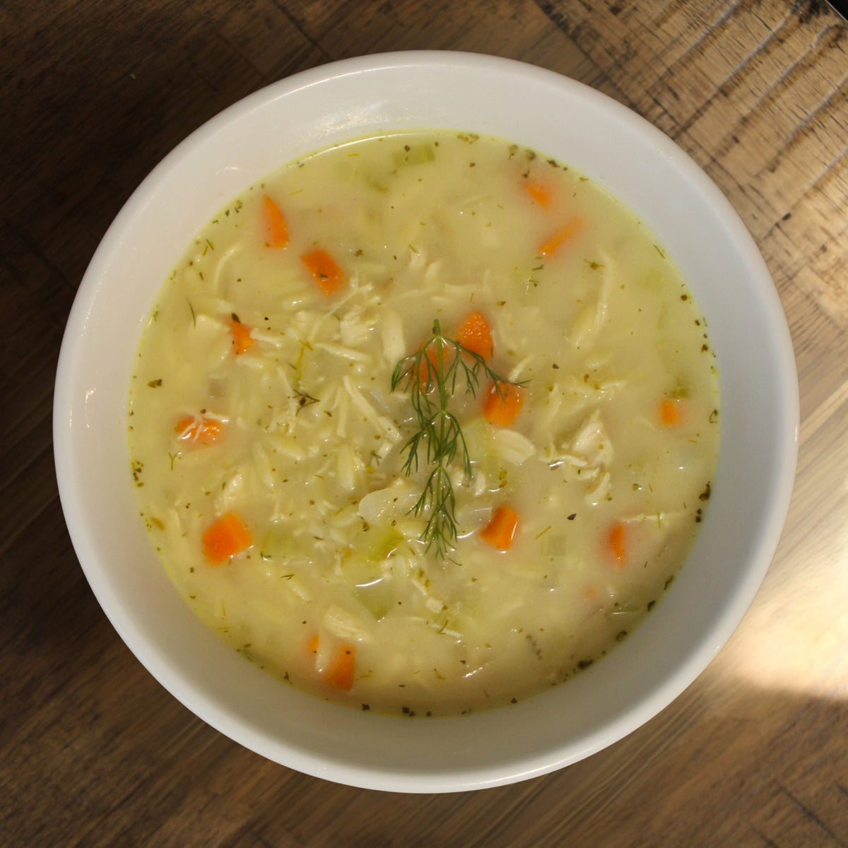 Lemon Chicken Dill Orzo Soup Quart image 0