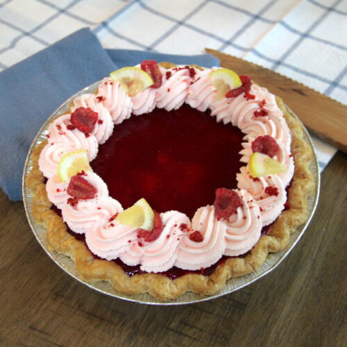 Raspberry Lemon Chiffon Pie